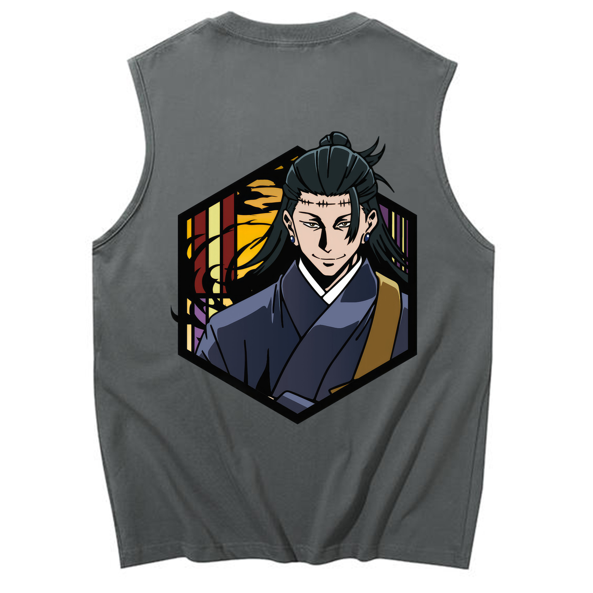 （画像用） 呪術廻戦 Jujutsu Kaisen コットン100％タンクトップ（背面プリント）